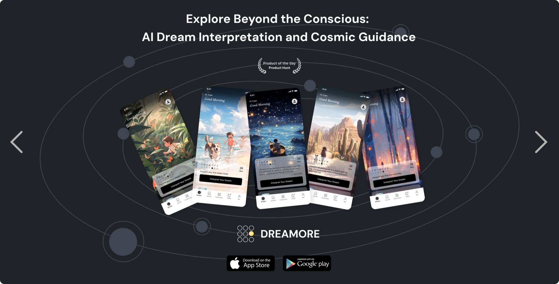 Explore Beyond the Conscious. AI Dream Interpretation and Cosmic Guidance.